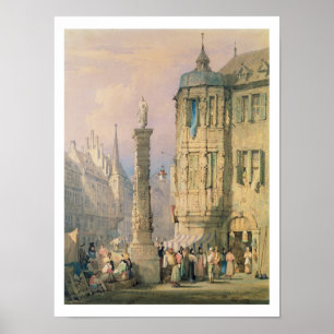 Het bisschoppaleis in Wurzburg Poster