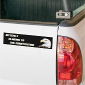 Het bittere kloppend aan de Grondwet Bumpersticker (Op Truck)