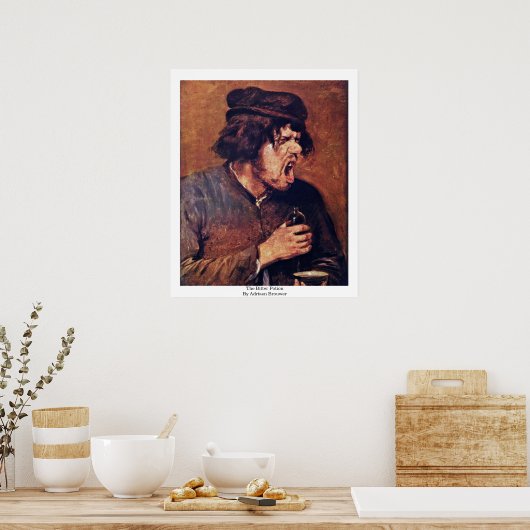 Het bittere standpunt van Adriaen Brouwer Poster (Keuken)