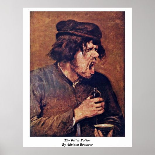 Het bittere standpunt van Adriaen Brouwer Poster (Voorkant)