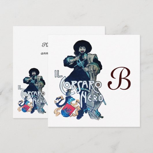 HET BLACK CORSAIR MONOGRAM Gold Aankondiging (Voorkant / Achterkant)