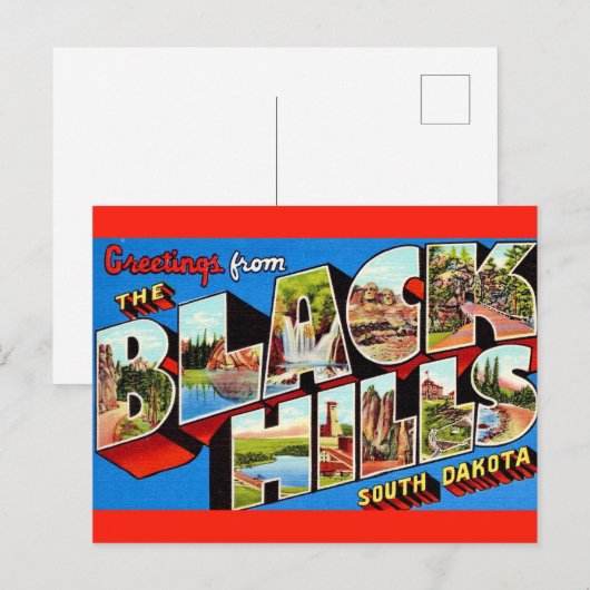 Het Black Hills Greetings Briefkaart (Voorkant / Achterkant)