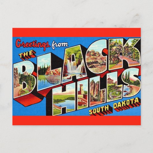 Het Black Hills Greetings Briefkaart (Voorkant)