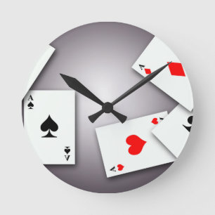 HET BLACKJACK DIE VAN DE POOK VAN DE SPELEN VAN RONDE KLOK