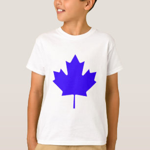 Het Blad BlueTransp van de esdoorn de Giften van T-shirt