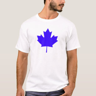 Het Blad BlueTransp van de esdoorn de Giften van T-shirt