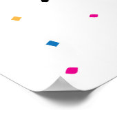 Het blad op de Giraffe (24x36) Poster (Hoek)