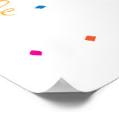 Het blad op de Zebra (24x36) Poster (Hoek)