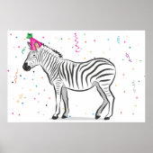 Het blad op de Zebra (24x36) Poster (Voorkant)