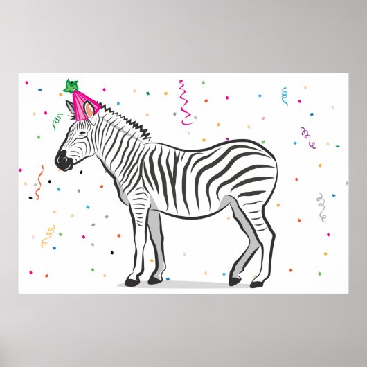 Het blad op de Zebra (24x36) Poster (Voorkant)