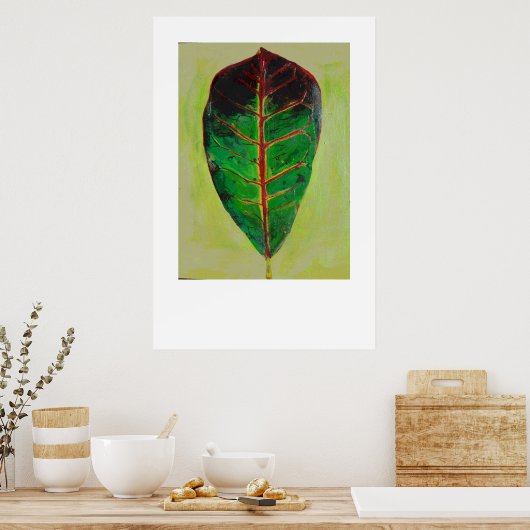 Het blad poster (Keuken)