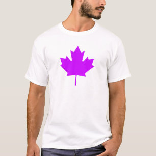 Het Blad PurpleTransp van de esdoorn de Giften van T-shirt
