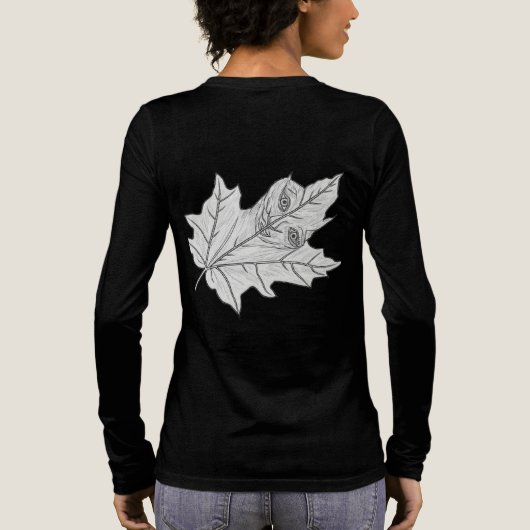 Het blad 🍁  Tri-Blend shirt (Achterkant)