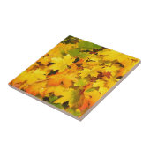 Het Blad van de herfst kleurt de Viering van het L Tegeltje (Zijkant)