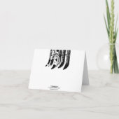 Het Blad van de Sneeuw van de Kaart van de (Achterkant)