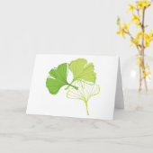 Het Blad van Ginkgo Kaart (Gele Bloem)