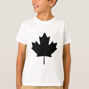 Het Blad Zwarte Transp van de esdoorn de Giften T-shirt