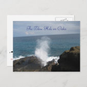 Het bladerdak op het briefkaart Oahu (Voorkant / Achterkant)