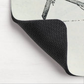 Het bladerpersoneel muismat (Hoek)