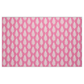 Het bladpatroon van de beuk - Hete roze en wit Stof (Fat Quarter)
