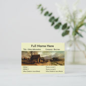 Het Bladwijzer van de Band en van de Gebieden van  Visitekaartje (Staand voorkant)