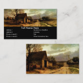 Het Bladwijzer van de Band en van de Gebieden van Visitekaartje (Voorkant / Achterkant)