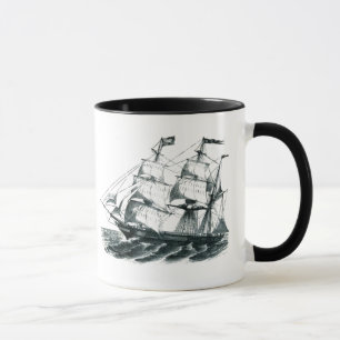 Het Bladwijzer van de Bark "Florida" dat het schip Mok