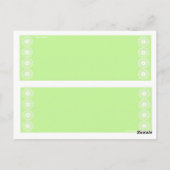 HET BLADWIJZER VAN DE KLOKJES VAN VIRGINIA BRIEFKAART (Achterkant)