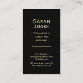 Het blauw en Groen schittert Visitekaartje (Achterkant)