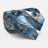Het blauw en het grijs. Abstractie. Stropdas (Opgerold)
