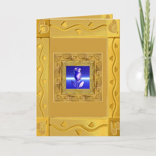 Het blauw nam in de Gouden Kaart van het Lijst toe (Voorkant)