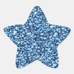 Het blauw schittert Sticker