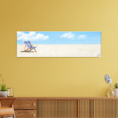 Het blauw-stoelschilderschilderij — door Just Dahl Canvas Afdruk (Insitu (Woonkamer))