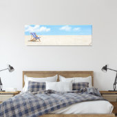 Het blauw-stoelschilderschilderij — door Just Dahl Canvas Afdruk (Insitu (Slaapkamer))