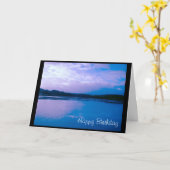 Het Blauw van bezinningen Kaart (Gele Bloem)