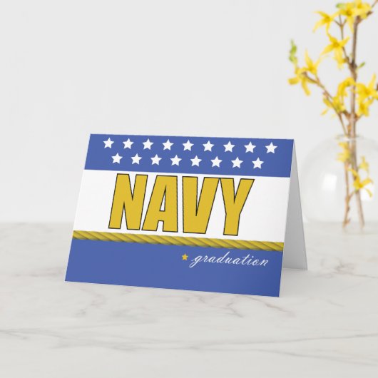 Het Blauw van de Afstuderen van de marine, Goud Kaart (Gele Bloem)