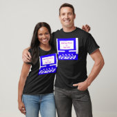 Het blauw van de Computer van de Afbeeldingen van T-shirt (Unisex)