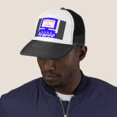 Het blauw van de Computer van de Afbeeldingen van Trucker Pet (In situ)
