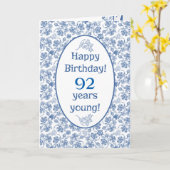 Het Blauw van de Indigo van de douane op de Witte Kaart (Gele Bloem)