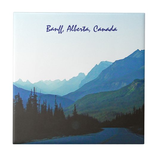 Het Blauw van de Jaspis van Banff Tegeltje (Voorkant)