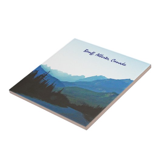 Het Blauw van de Jaspis van Banff Tegeltje (Zijkant)