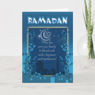 Het Blauw van de Kaart van de Ramadan