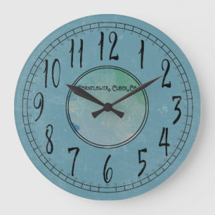 Het Blauw van de korenbloem met Verwering Grote Klok