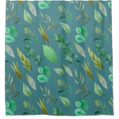 Het Blauw van de lei of het Blauw van het Staal Douchegordijn (Voorkant)