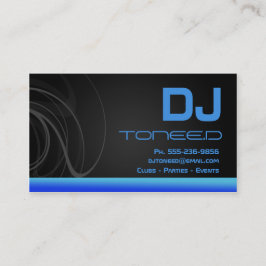 Het Blauw van de Visitekaartjes van het DJ- Deejay