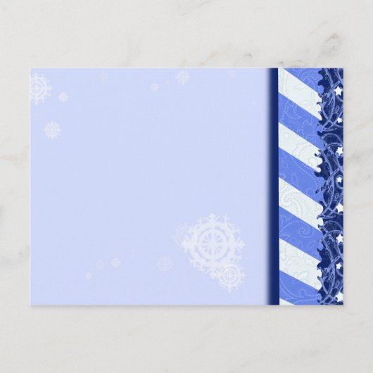 Het Blauw van de winter Briefkaart (Voorkant)