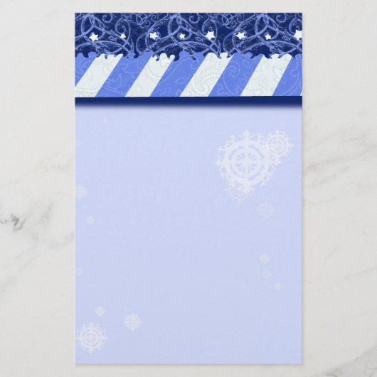 Het Blauw van de winter Briefpapier (Voorkant)