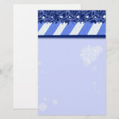 Het Blauw van de winter Briefpapier (Voorkant / Achterkant)