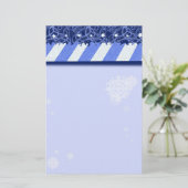 Het Blauw van de winter Briefpapier (Staand voorkant)