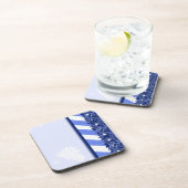 Het Blauw van de winter Drankjes Onderzetter (Rechterzijde)